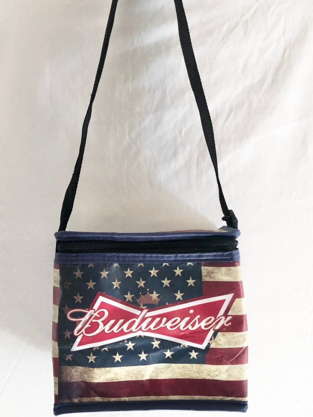 Budweiser Flag Pattern Insulated Mini Tote Lunch Bag